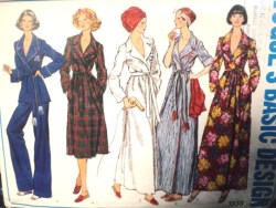 1333 VOGUE WRAP ROBE LENGTHS, PJ TOP,BOTTOMS PATTERN 10